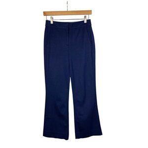 J. Crew Womens Navy Blue Dress Pants Size 00 Cotton Blend